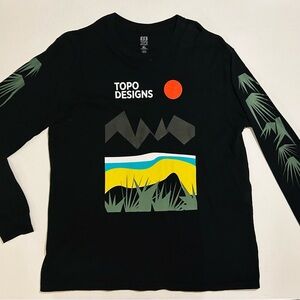 Topo Designs Desert Graphic With Sleeve Design Long Sleeve T-Shirt Men's XL